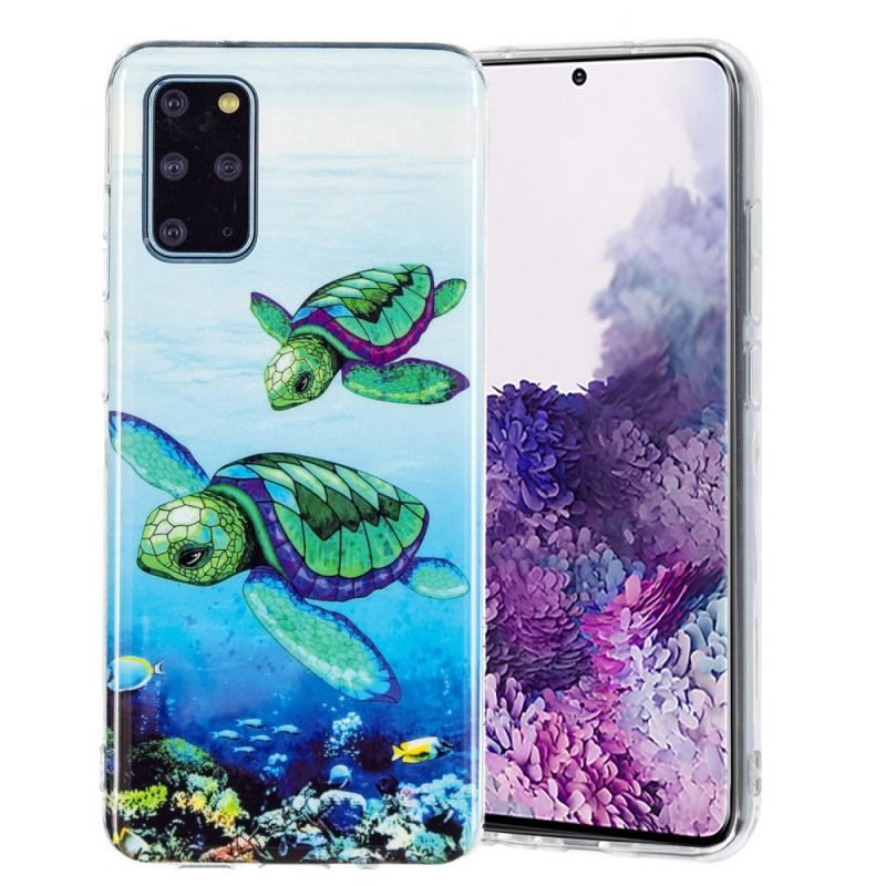 Cover Samsung Galaxy S20 Plus / S20 Plus 5G Fluorescerende Skildpadder