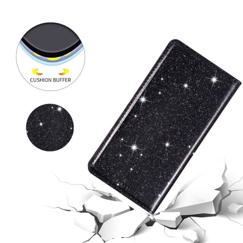 Cover Samsung Galaxy S23 Plus 5G Flip Cover Sequin Stil