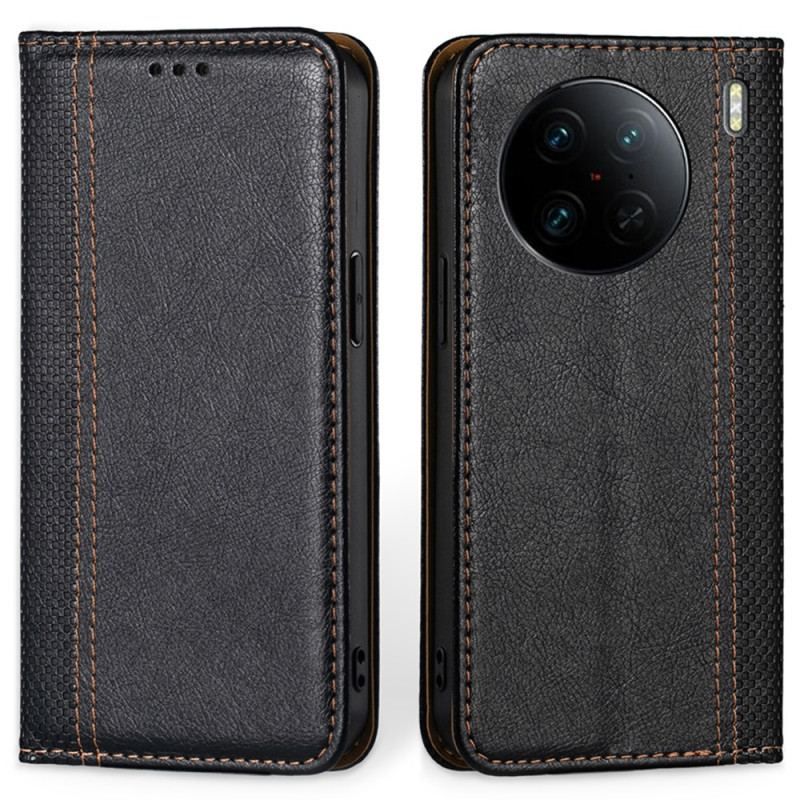 Cover Vivo X90 Pro Flip Cover Vintage Kunstlæder