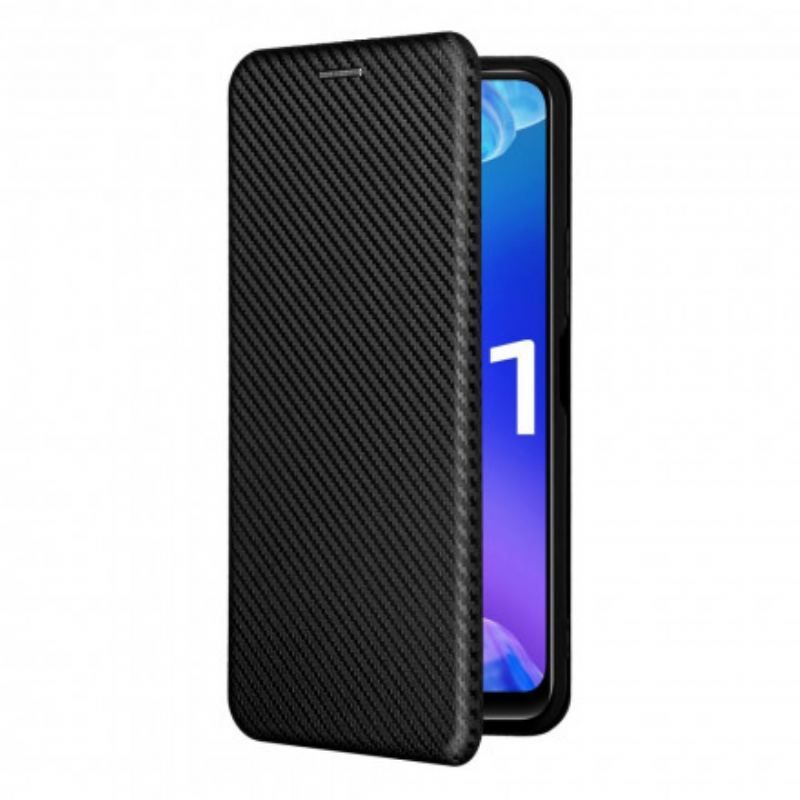 Cover Vivo Y21s Flip Cover Farvet Carbon Silikone