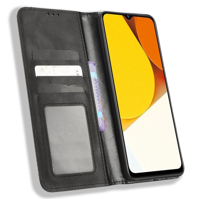 Cover Vivo Y22s Flip Cover Stilfuldt Imiteret Læder