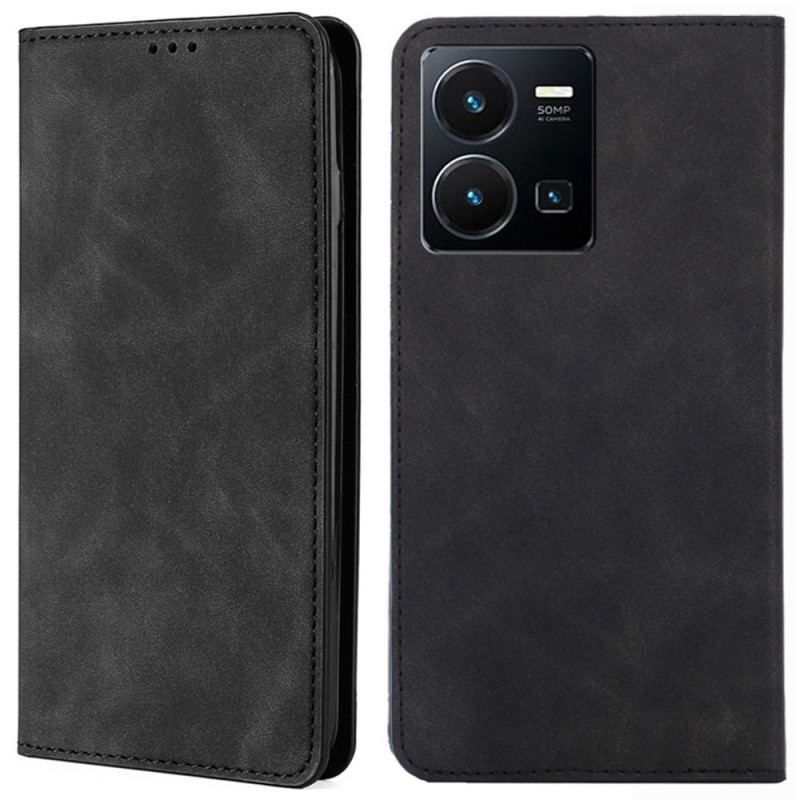 Cover Vivo Y22s Flip Cover Vintage Serie