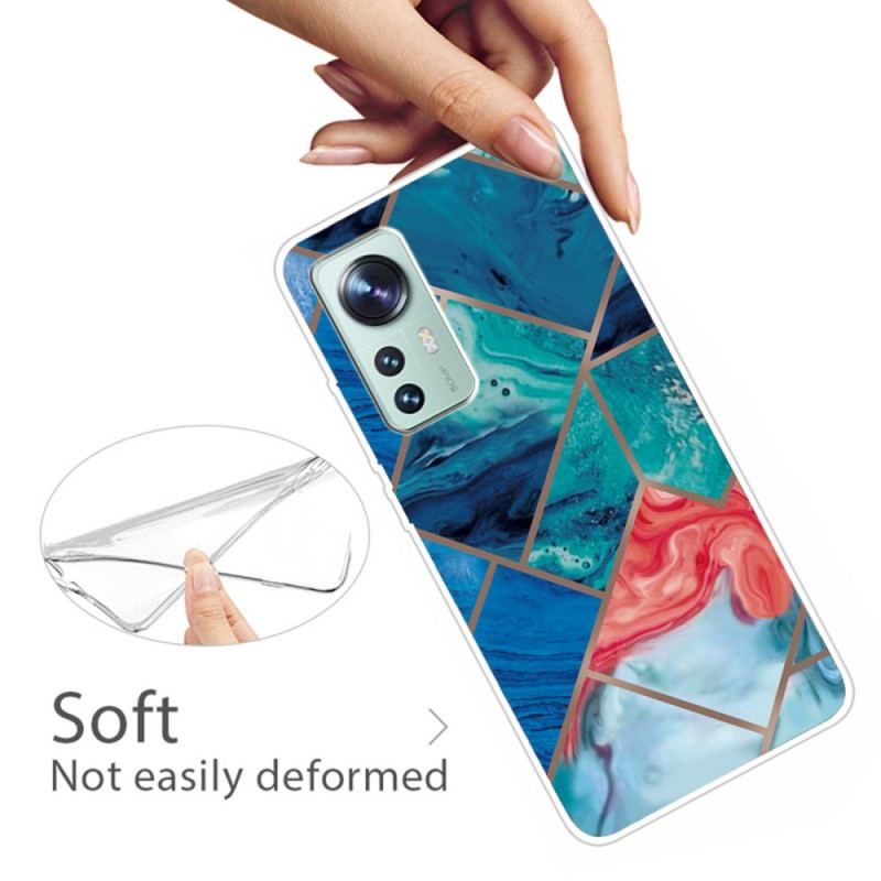 Cover Xiaomi 12 / 12X Decline Geometrisk Marmor