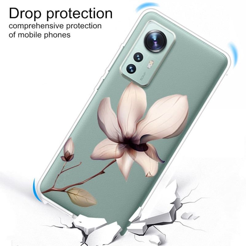 Cover Xiaomi 12 / 12X Gennemsigtig En Blomst