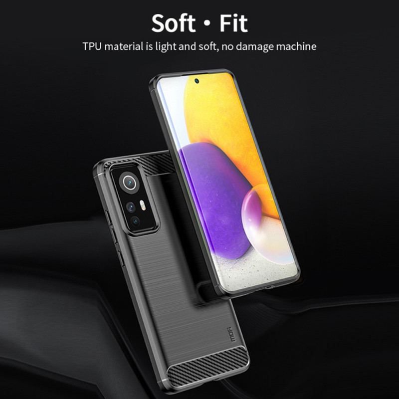 Cover Xiaomi 12 / 12X Mofi Børstet Kulfiber