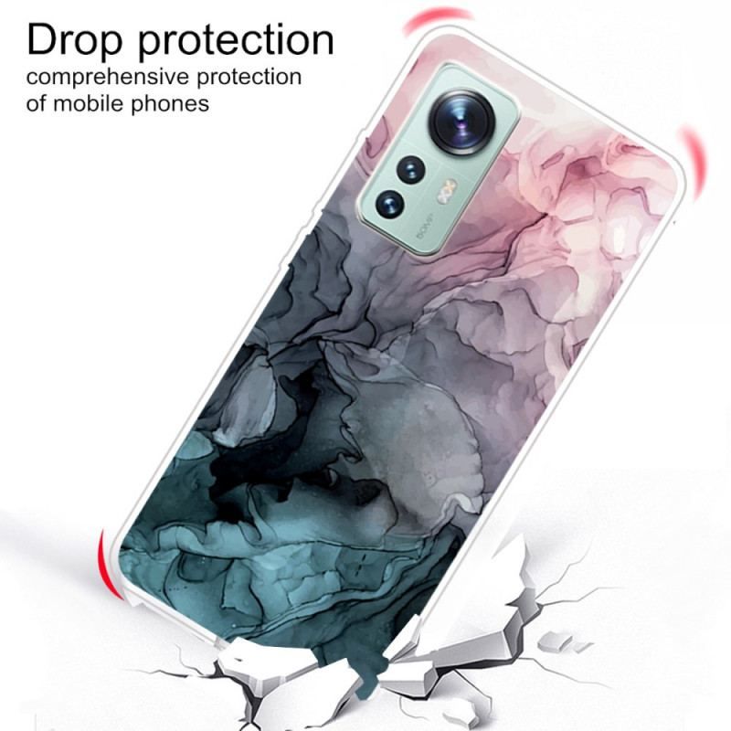 Cover Xiaomi 12 / 12X Silikone Marmor