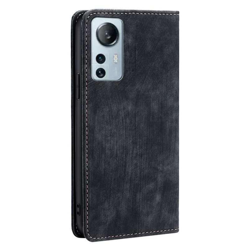 Cover Xiaomi 12 Lite Flip Cover Retro Læder Stil