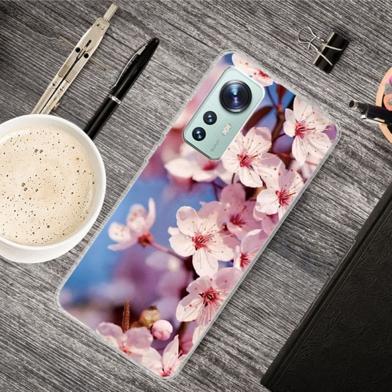 Cover Xiaomi 12 Pro Blomster Silikone