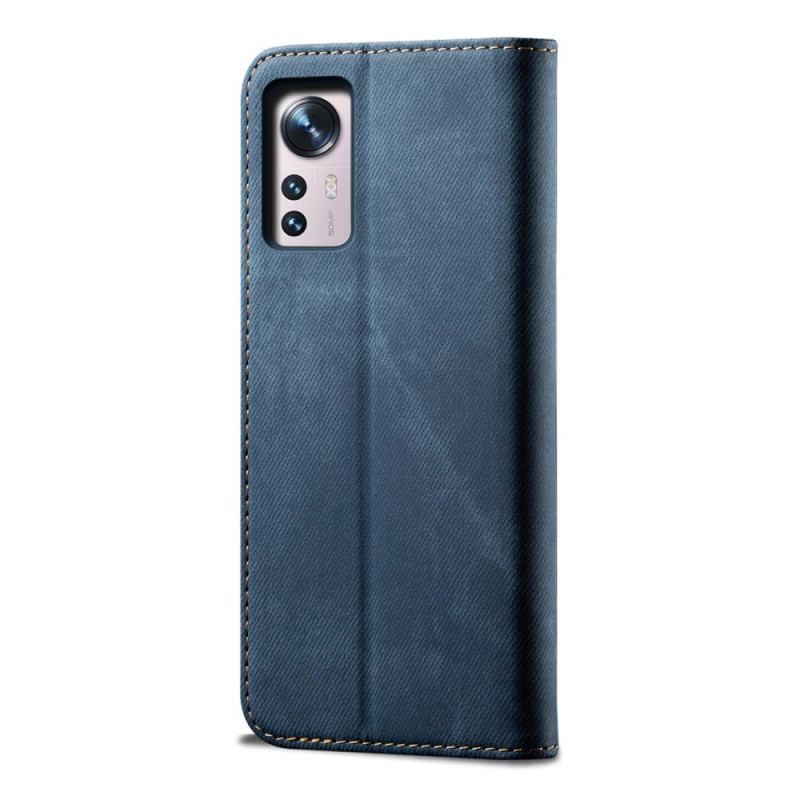 Cover Xiaomi 12 Pro Flip Cover Denim Stof