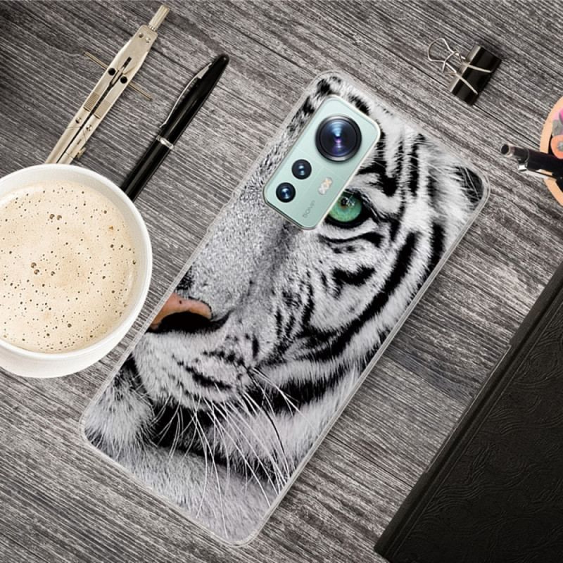 Cover Xiaomi 12 Pro Hvid Tiger