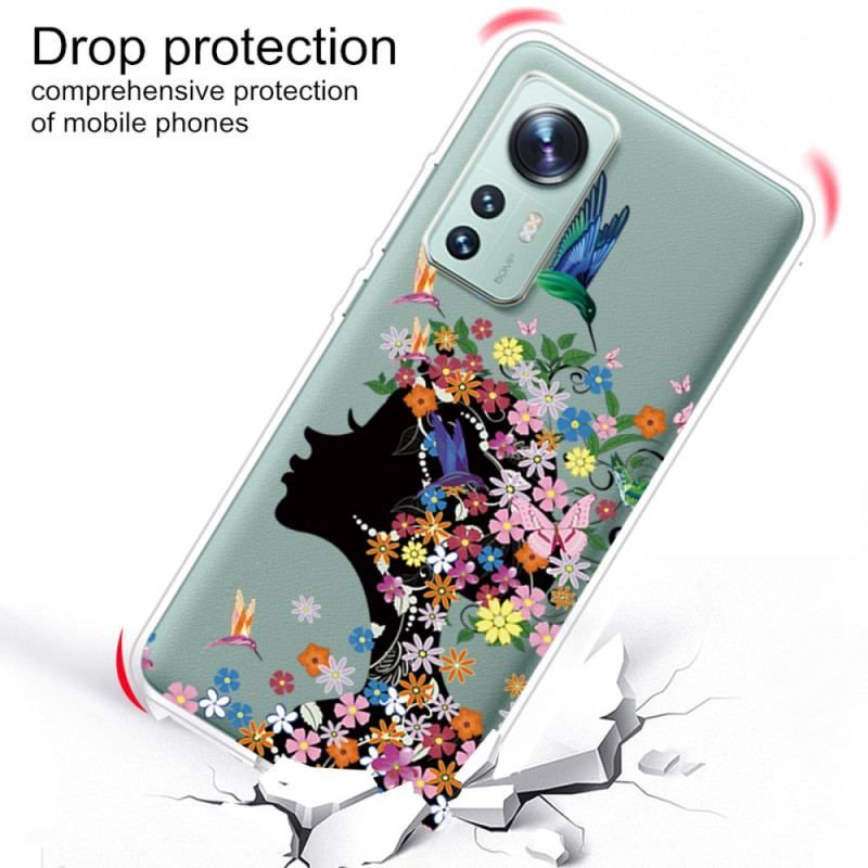 Cover Xiaomi 12 Pro Silikone Blomsterhoved