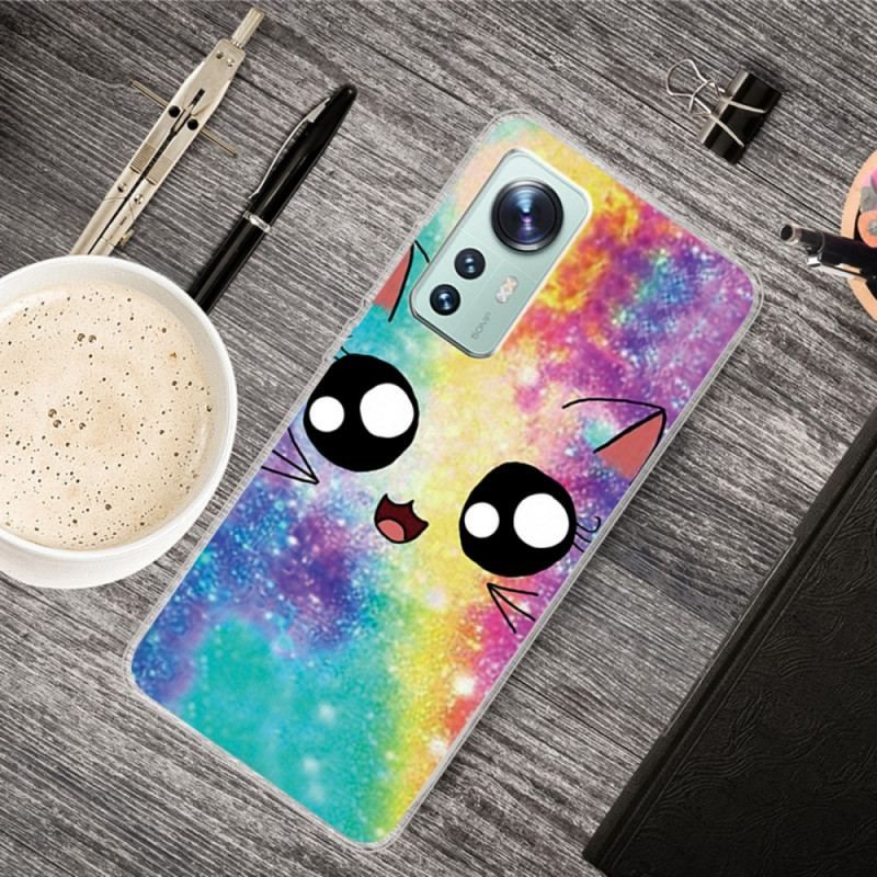 Cover Xiaomi 12 Pro Silikone Cat Deco