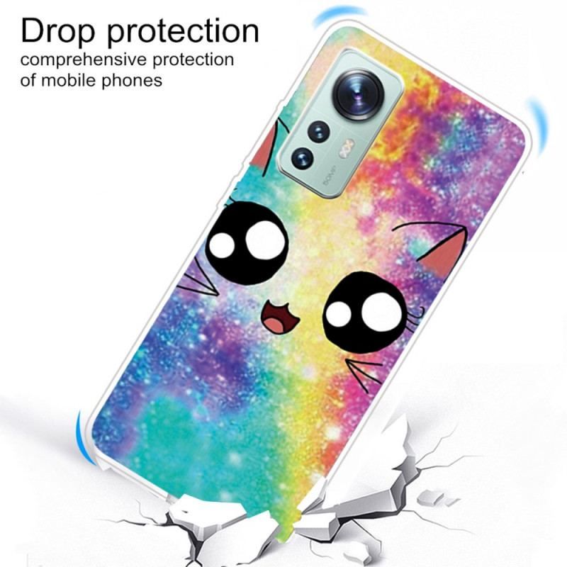 Cover Xiaomi 12 Pro Silikone Cat Deco