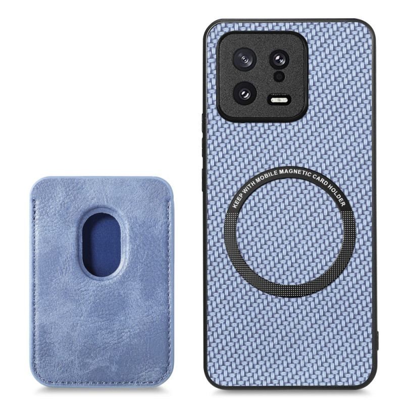 Cover Xiaomi 13 Carbon Fiber Aftagelig Kortholder