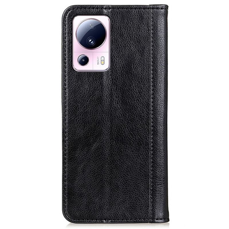 Cover Xiaomi 13 Lite Flip Cover Farvet Version Split Læder