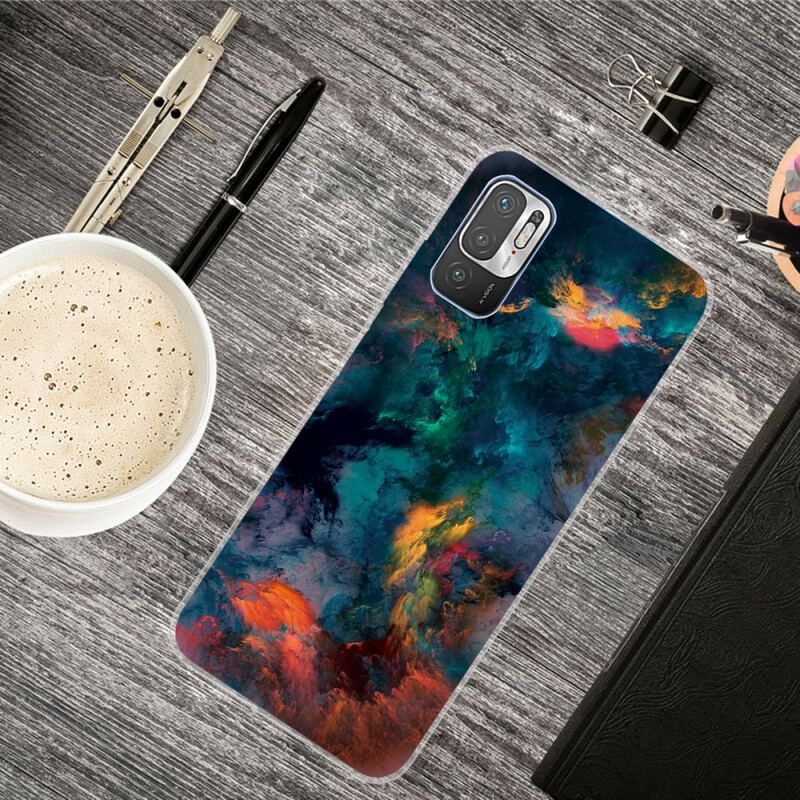 Cover Xiaomi Redmi Note 10 5G Farverige Skyer