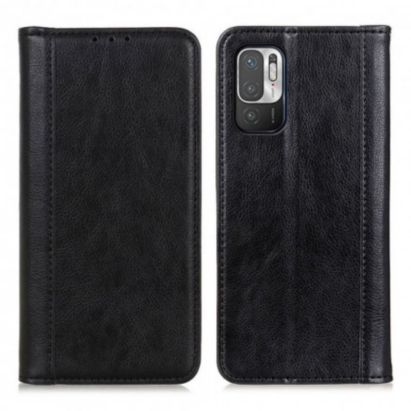 Cover Xiaomi Redmi Note 10 5G Flip Cover Litchi Split Læderversion