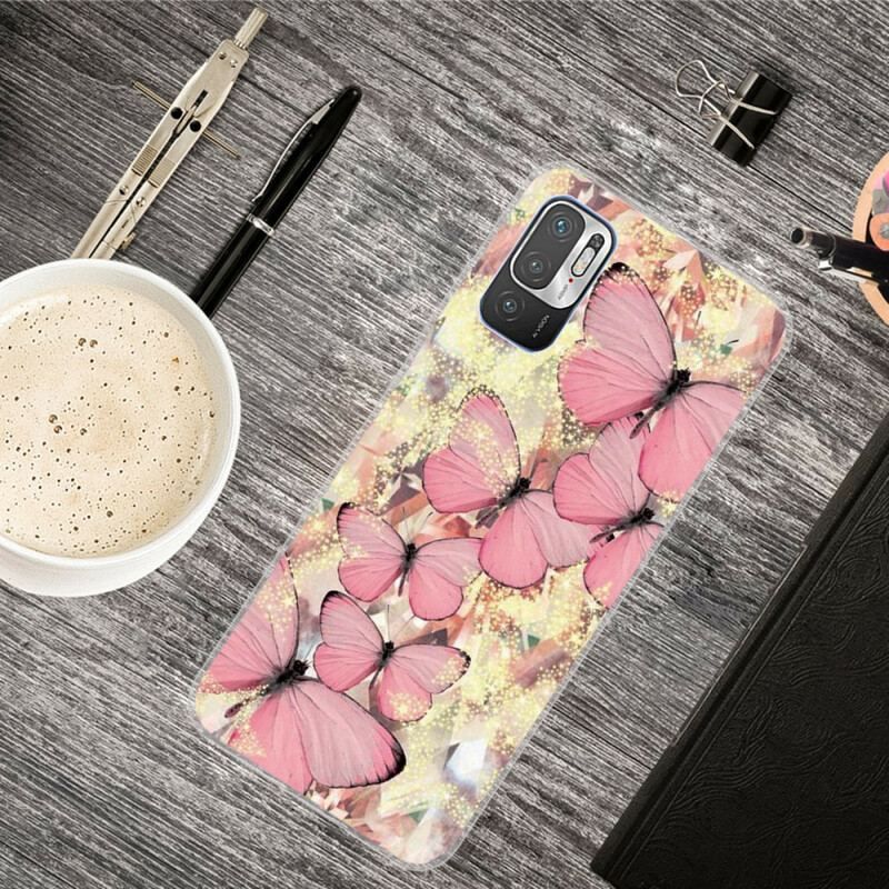 Cover Xiaomi Redmi Note 10 5G Kongelige Sommerfugle