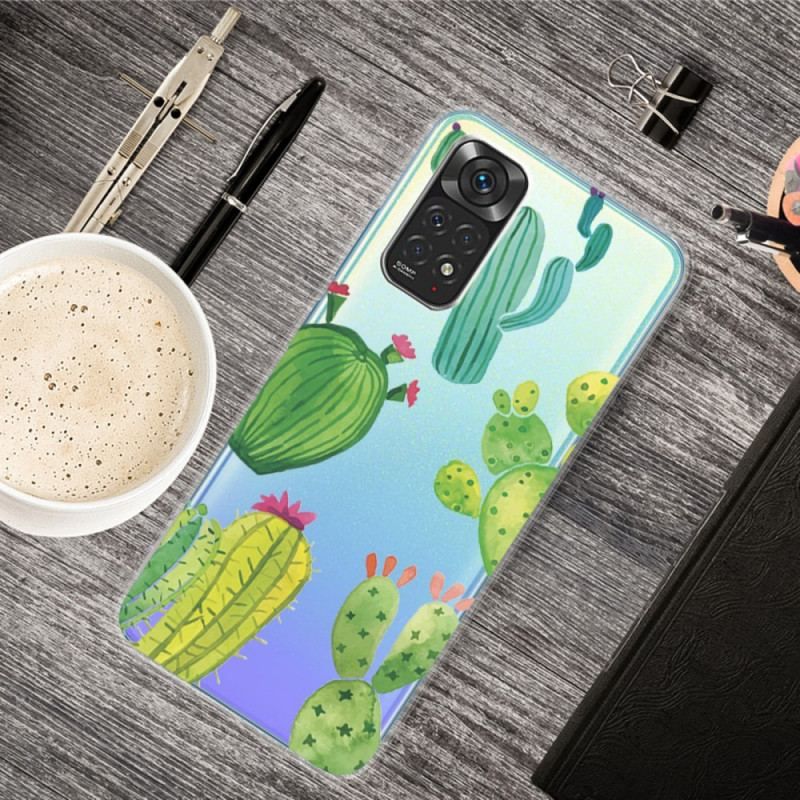 Cover Xiaomi Redmi Note 11 Pro / 11 Pro 5G Akvarel Kaktusser