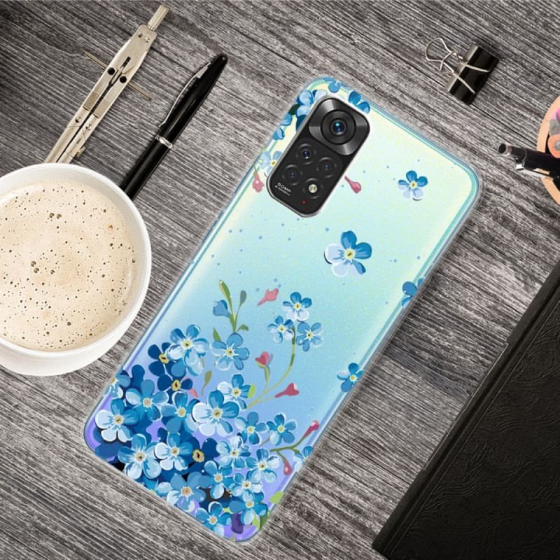 Cover Xiaomi Redmi Note 11 Pro / 11 Pro 5G Buket Blå Blomster