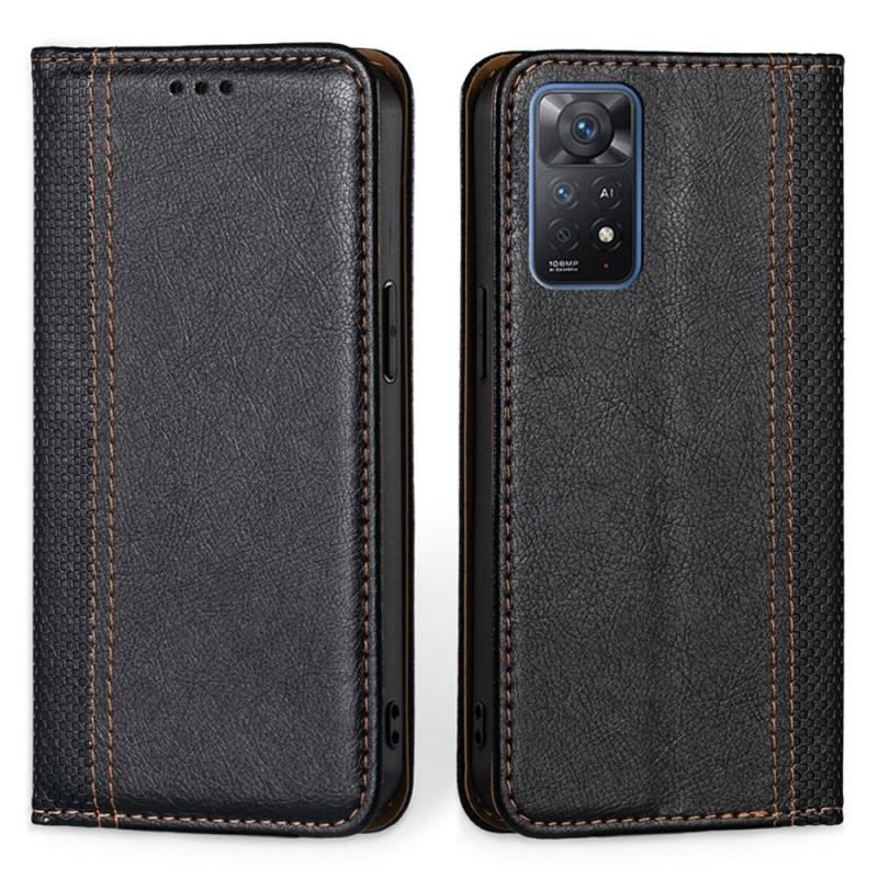 Cover Xiaomi Redmi Note 11 Pro / 11 Pro 5G Flip Cover Tekstureret Lædereffekt