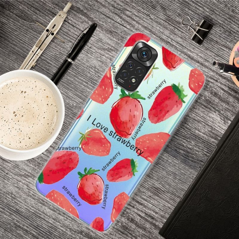 Cover Xiaomi Redmi Note 11 Pro / 11 Pro 5G Strawberries / Jeg Elsker Jordbær