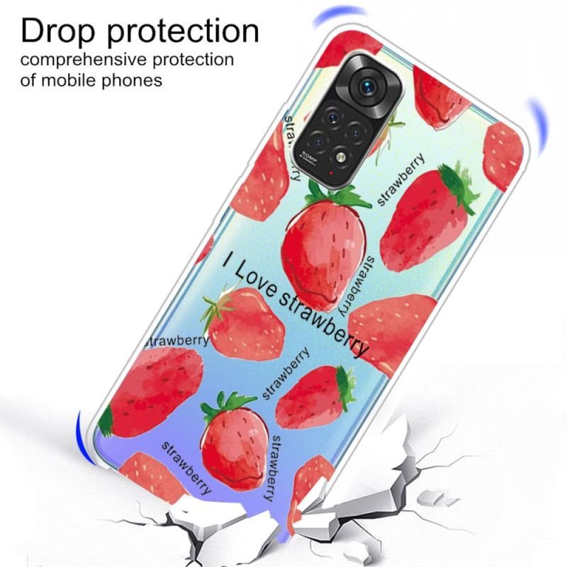 Cover Xiaomi Redmi Note 11 Pro / 11 Pro 5G Strawberries / Jeg Elsker Jordbær