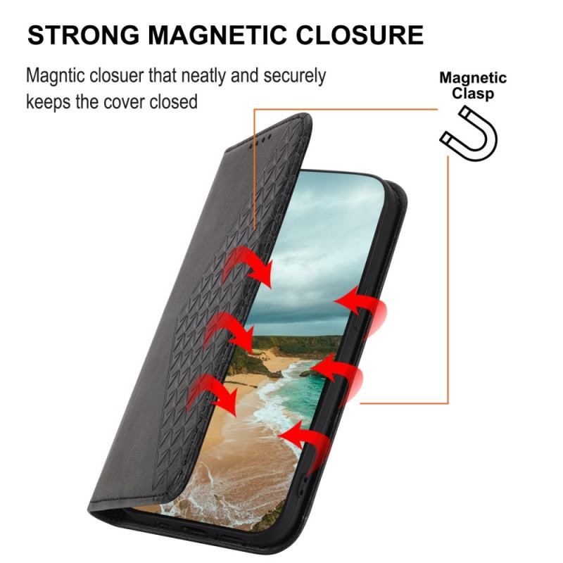 Cover Xiaomi Redmi Note 12 5G Flip Cover Stil Læder 3d Mønster