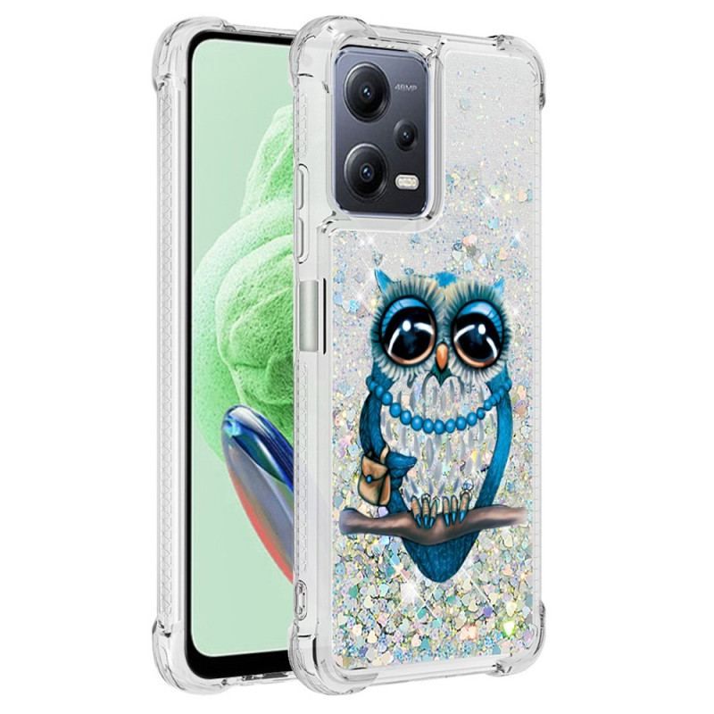 Cover Xiaomi Redmi Note 12 5G Pailletter Miss Owl