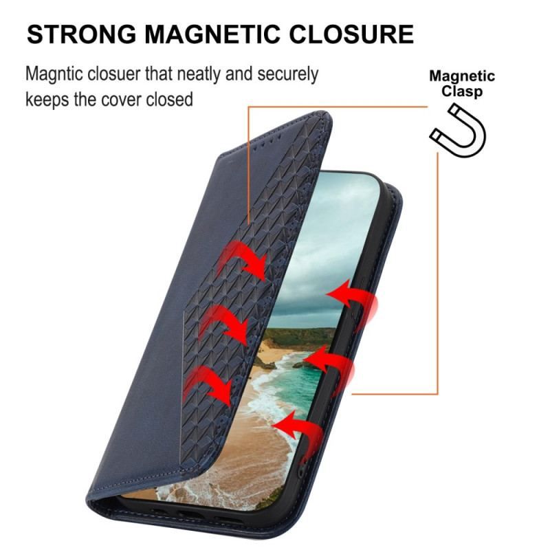 Cover Xiaomi Redmi Note 12 Pro Flip Cover Stil Læder 3d Mønster