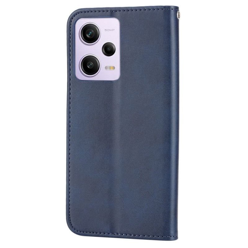 Cover Xiaomi Redmi Note 12 Pro Flip Cover Stil Læder 3d Mønster