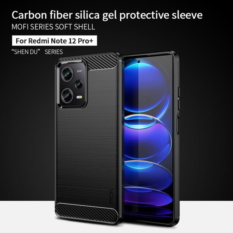 Cover Xiaomi Redmi Note 12 Pro Plus Børstet Kulfiber