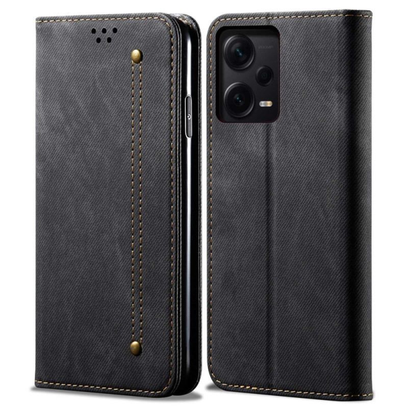 Cover Xiaomi Redmi Note 12 Pro Plus Flip Cover Denim Stof