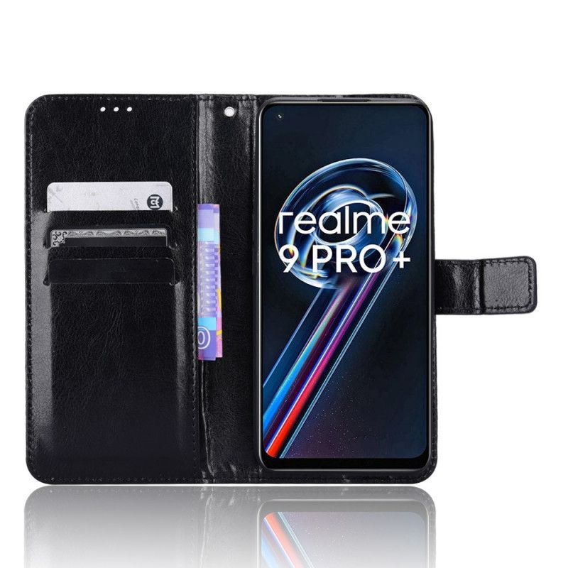 Flip Cover Realme 9 5G Flashy Imiteret Læder