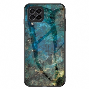 Cover Samsung Galaxy M33 5G Marmor Hærdet Glas