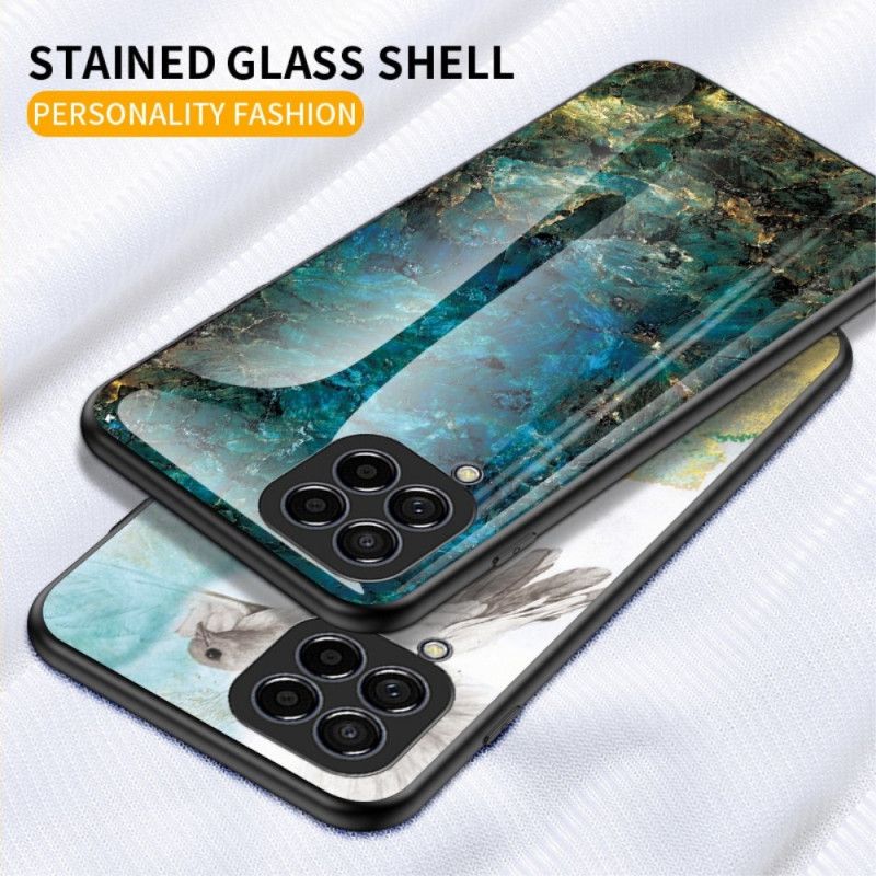 Cover Samsung Galaxy M33 5G Marmor Hærdet Glas