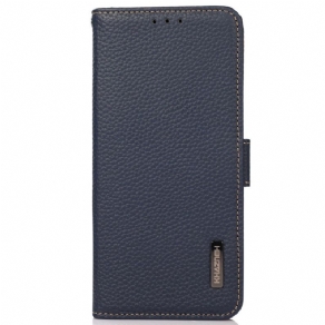 Flip Cover Samsung Galaxy M33 5G Litchi Læder Khazneh Rfid