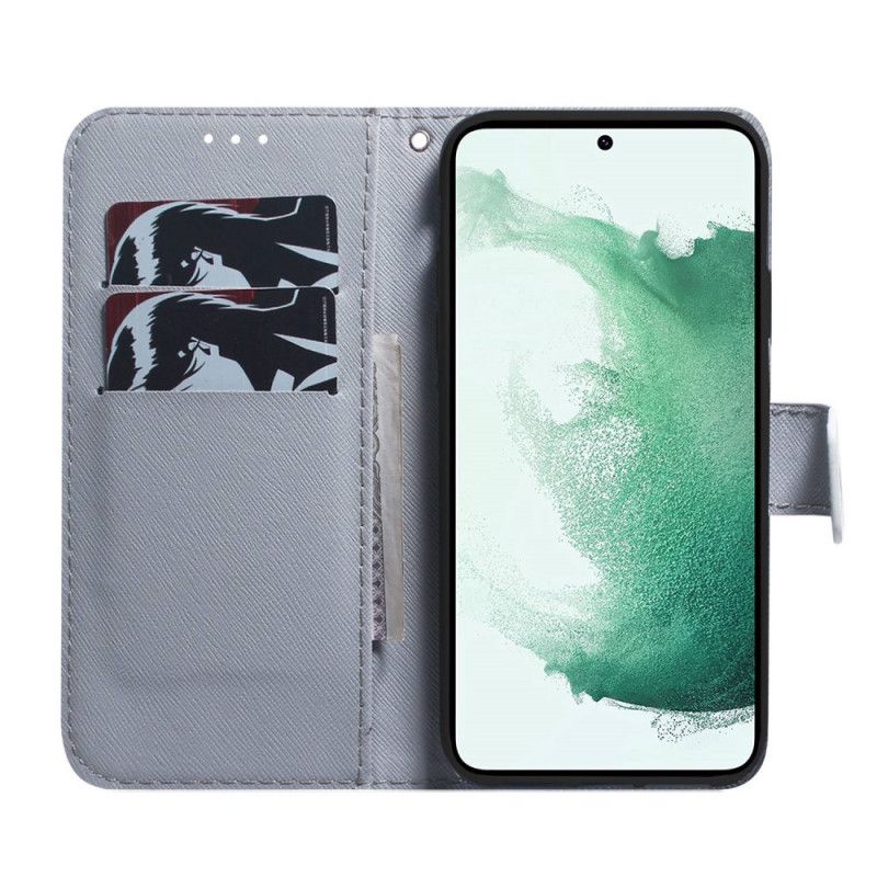 Læder Cover Samsung Galaxy M33 5G Hvid Tiger