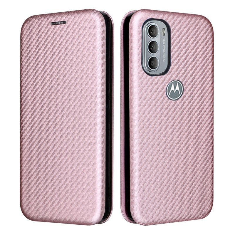 Cover Moto G31 / Moto G41 Flip Cover Silicone Carbon