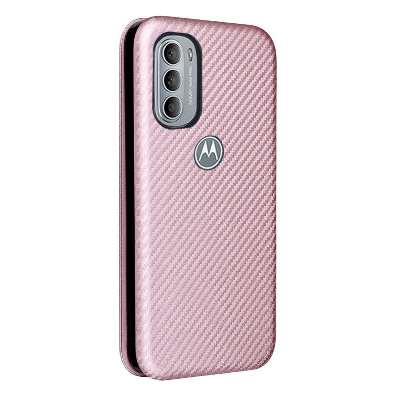 Cover Moto G31 / Moto G41 Flip Cover Silicone Carbon