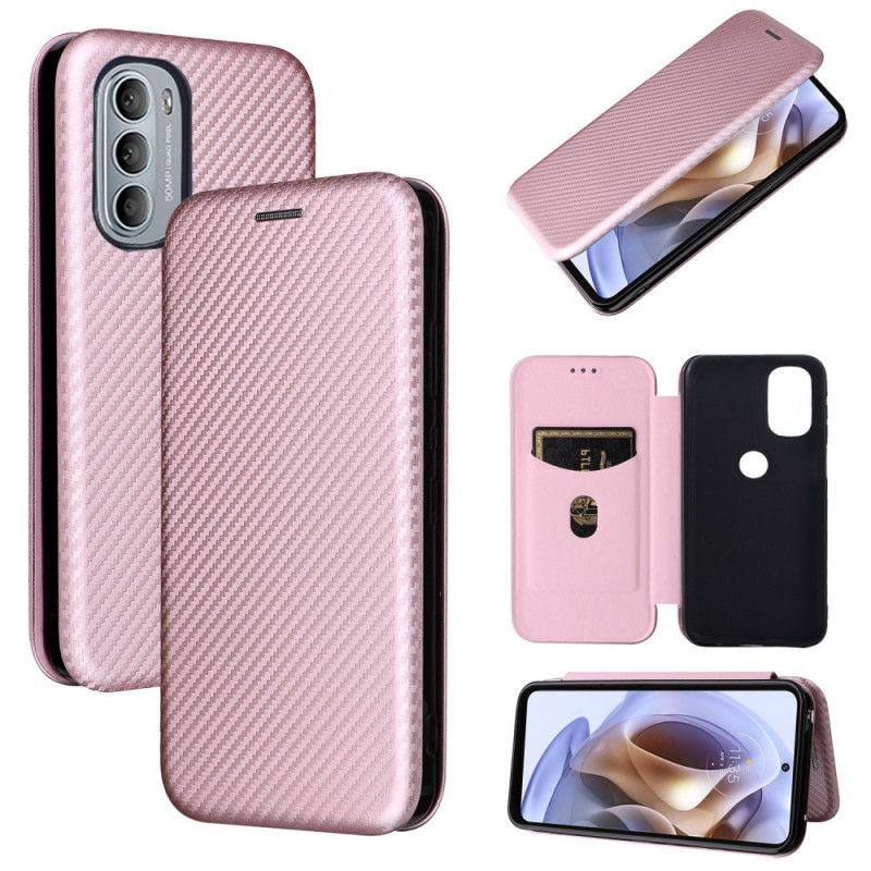 Cover Moto G31 / Moto G41 Flip Cover Silicone Carbon