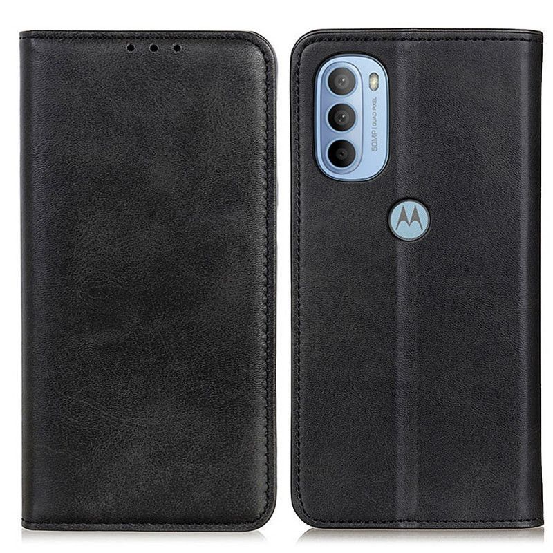 Cover Moto G31 / Moto G41 Flip Cover Split Litchi Læder