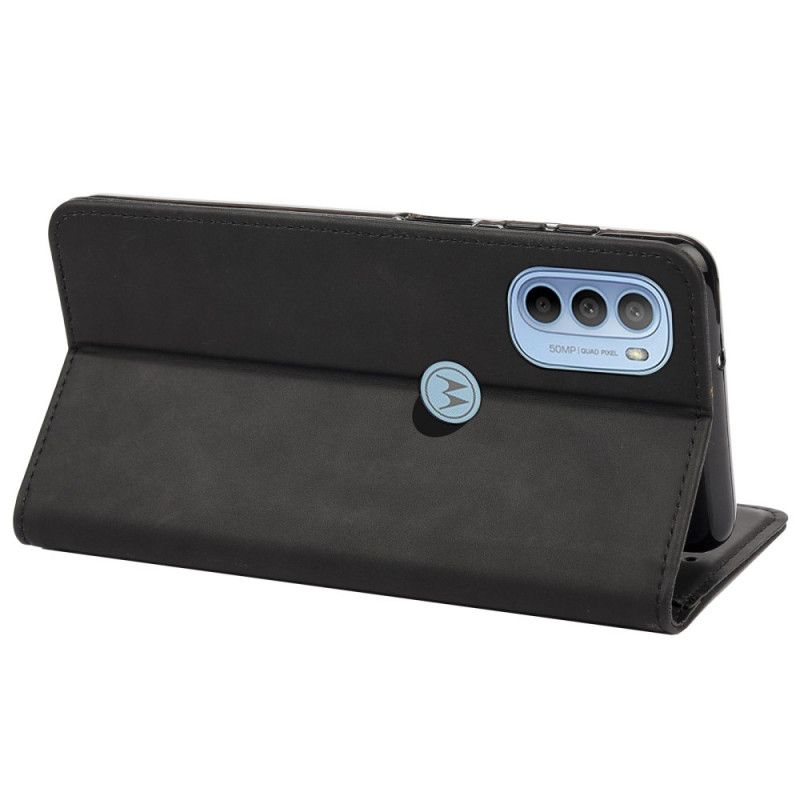 Cover Moto G31 / Moto G41 Flip Cover Tofarvet Business Lædereffekt