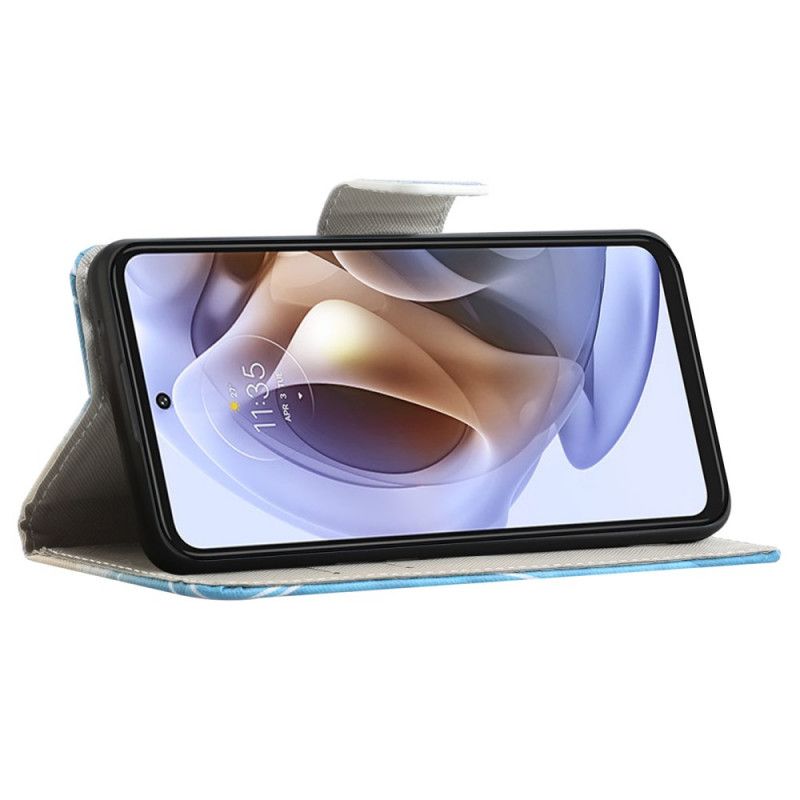 Flip Cover Moto G31 / Moto G41 Bevar Roen Og Gnistre