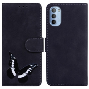 Flip Cover Moto G31 / Moto G41 Butterfly Skin-touch