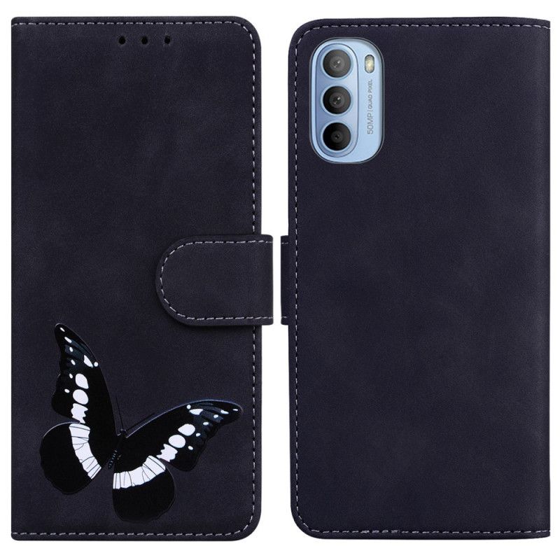 Flip Cover Moto G31 / Moto G41 Butterfly Skin-touch