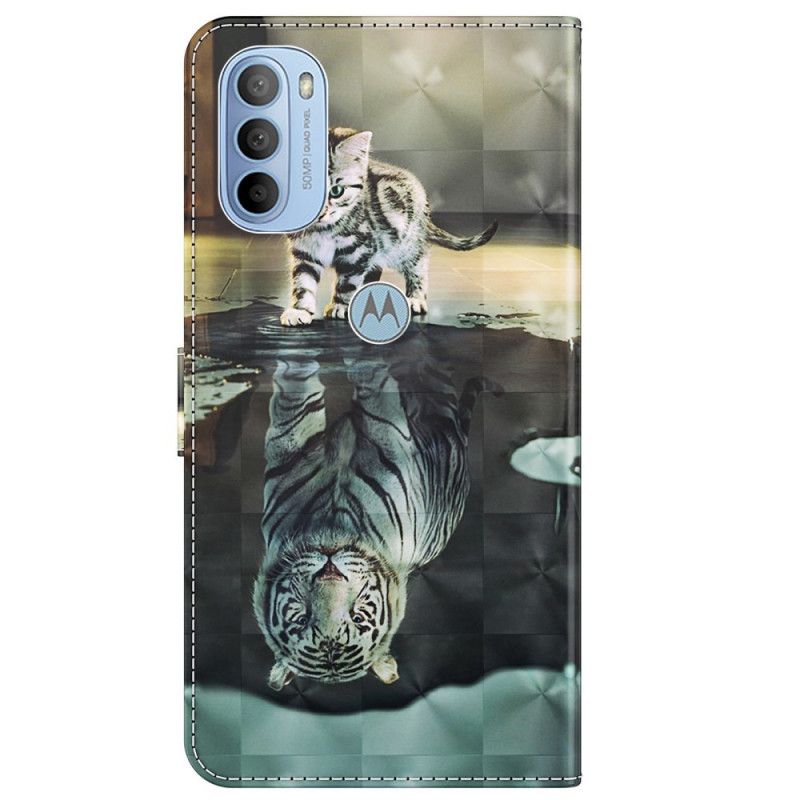 Flip Cover Moto G31 / Moto G41 Ernest The Tiger