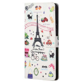 Flip Cover Moto G31 / Moto G41 Jeg Elsker Paris