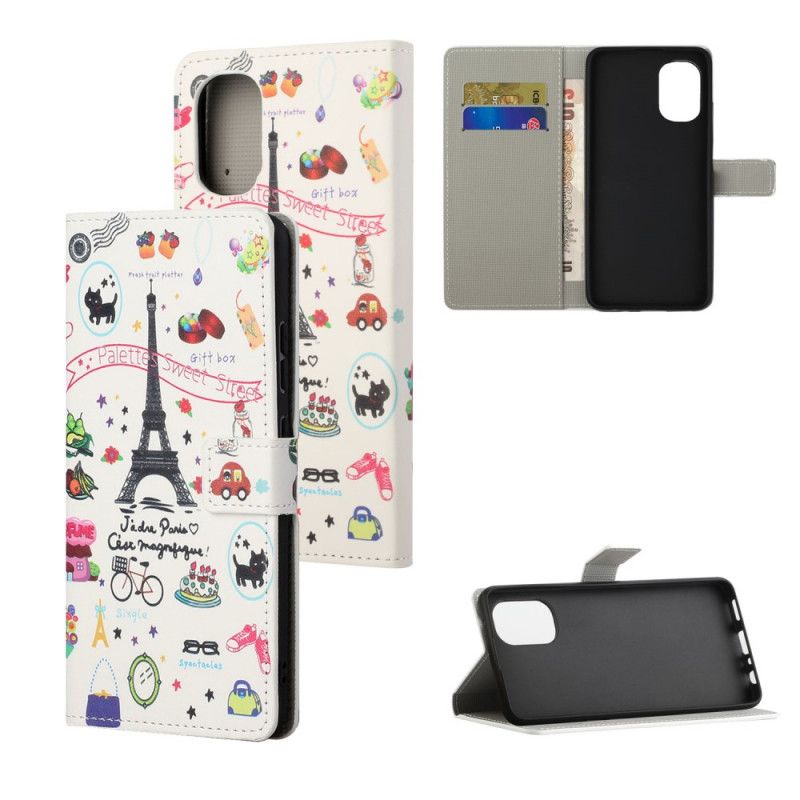 Flip Cover Moto G31 / Moto G41 Jeg Elsker Paris