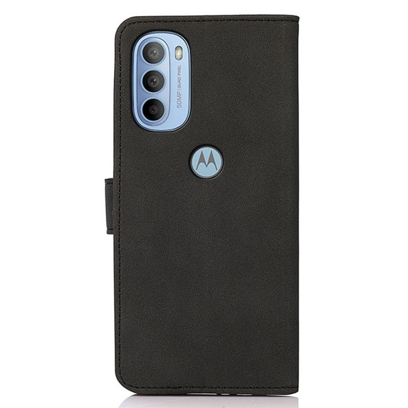 Flip Cover Moto G31 / Moto G41 Khazneh Modelædereffekt